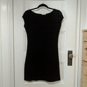 Mini Lace Black Dress - Made In Italy